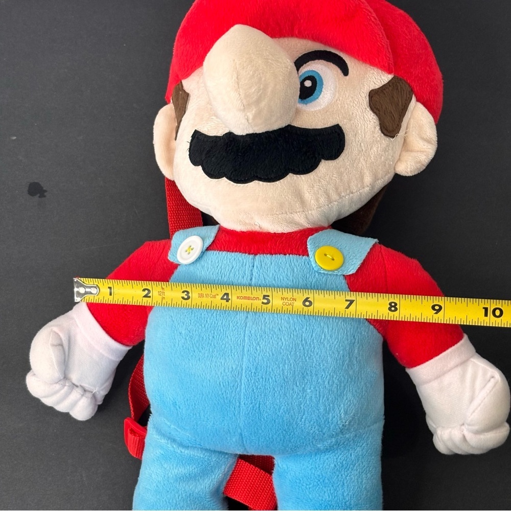 Super Mario Bros. Mario 18" Plush Backpack Nintendo Official Product - Picture 6 of 6